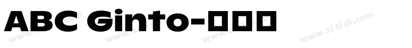 ABC Ginto字体转换